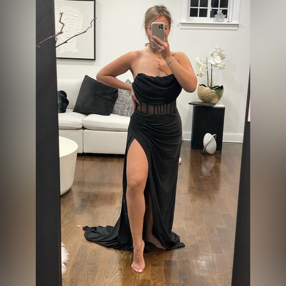 Black Corset Fashion Nova Dress